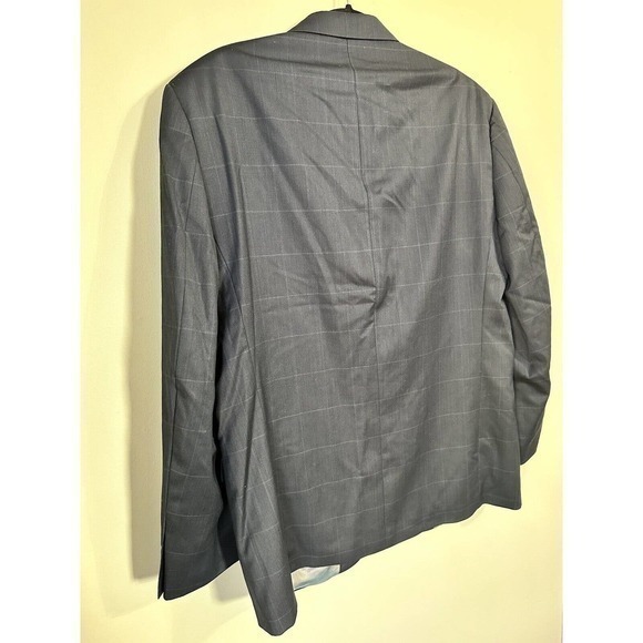 Andrew Fezza Men's Blazer Sport coat Jacket  armpit to armpit 45 inches Blue - Picture 9 of 15